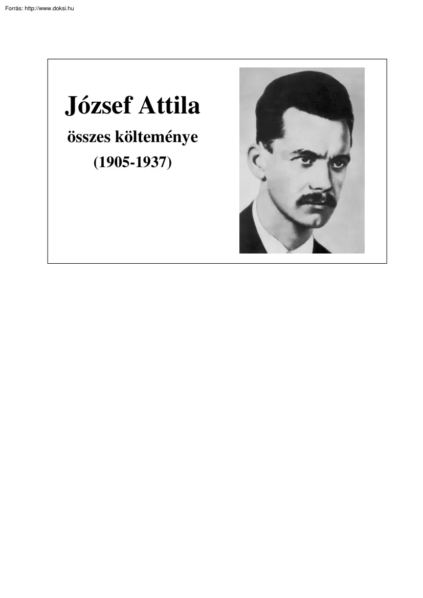 József Attila összes költeménye