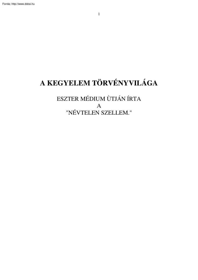 A kegyelem törvényvilága