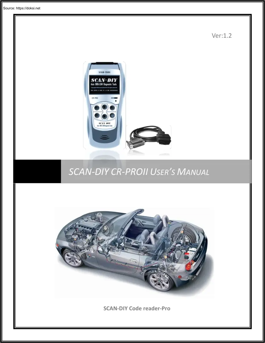 Scan-diy Cr-proii Users Manual