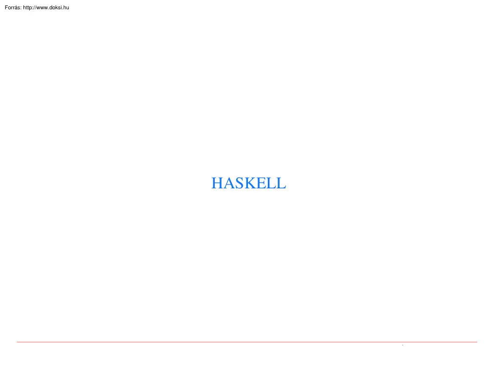 Hanák Dávid - Haskell programozás