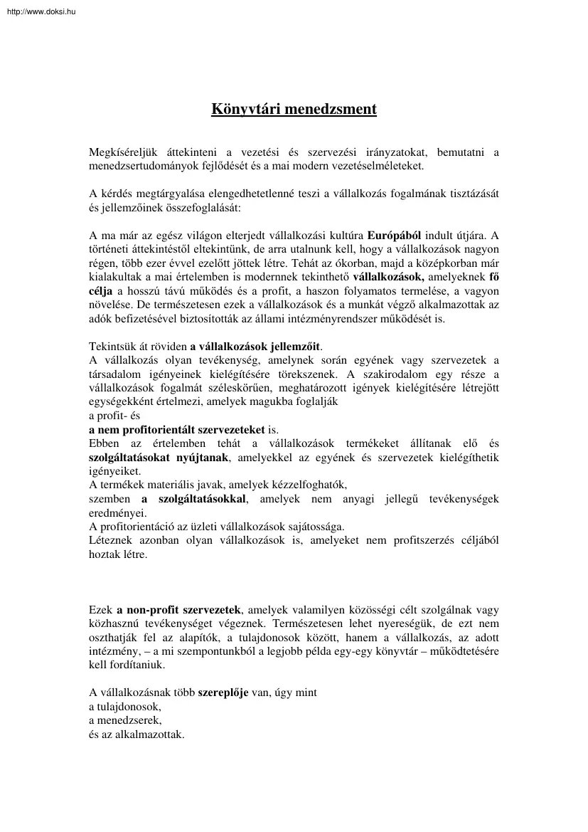 Könyvtári menedzsment
