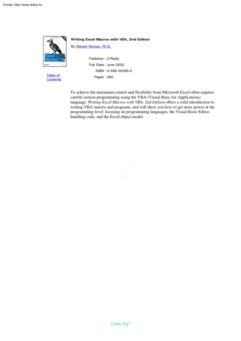Writing Excel Macros With VBA