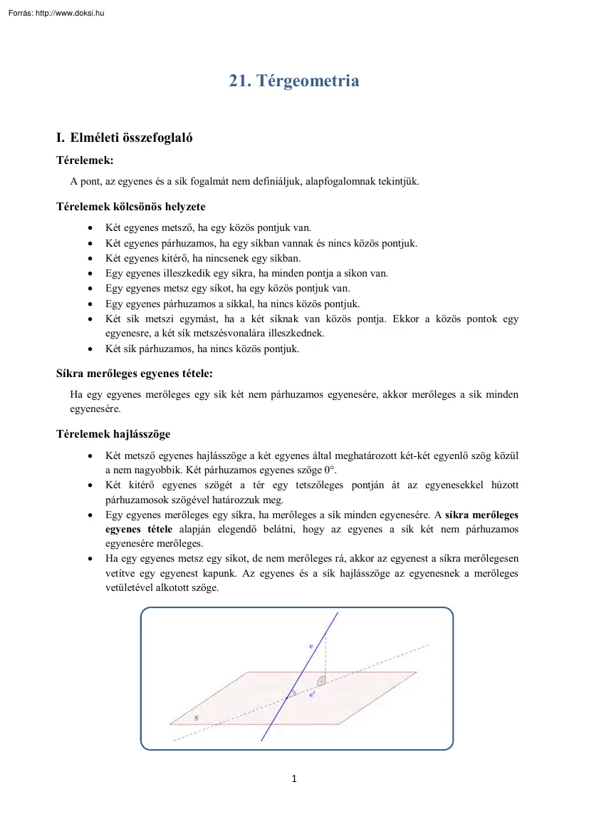 Térgeometria
