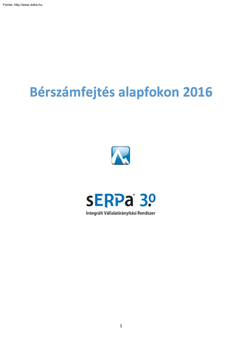 Bérszámfejtés alapfokon, 2016