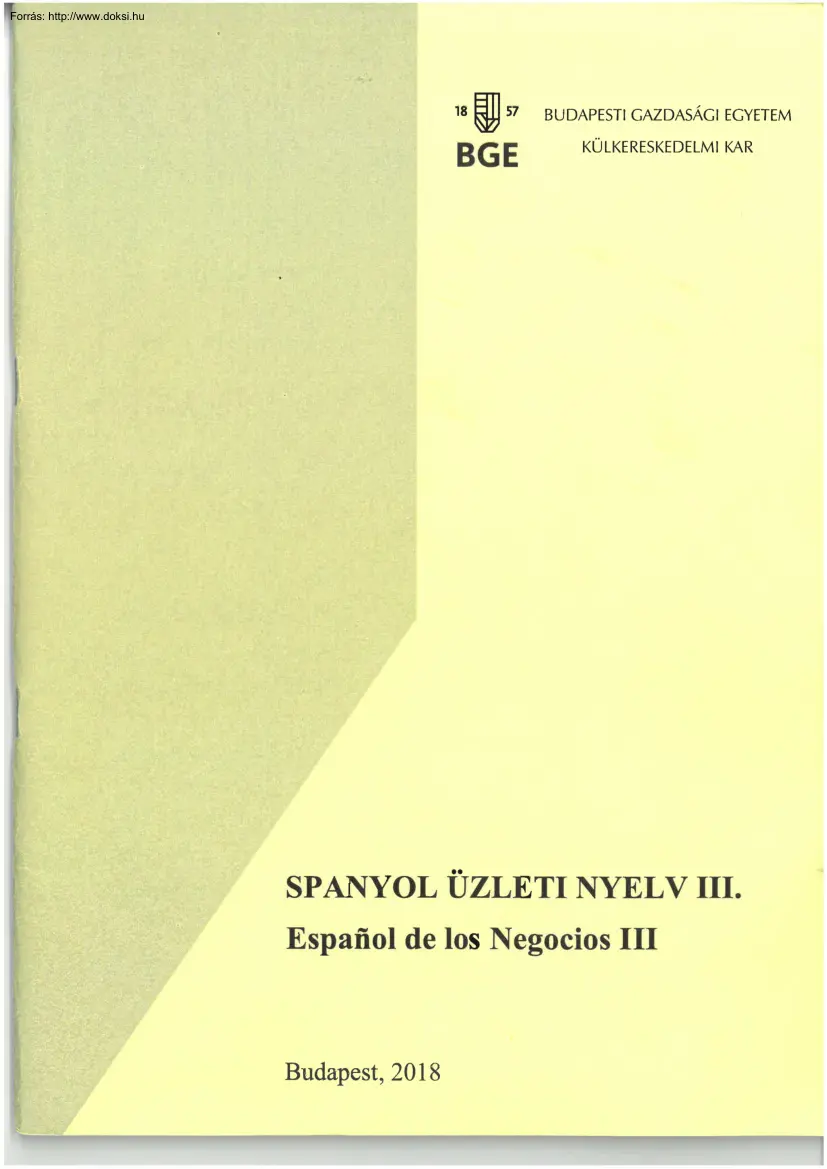 Spanyol üzleti nyelv III