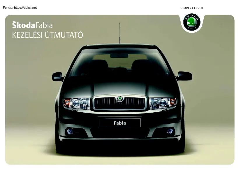 Skoda Fabia kezelési útmutató, 2003