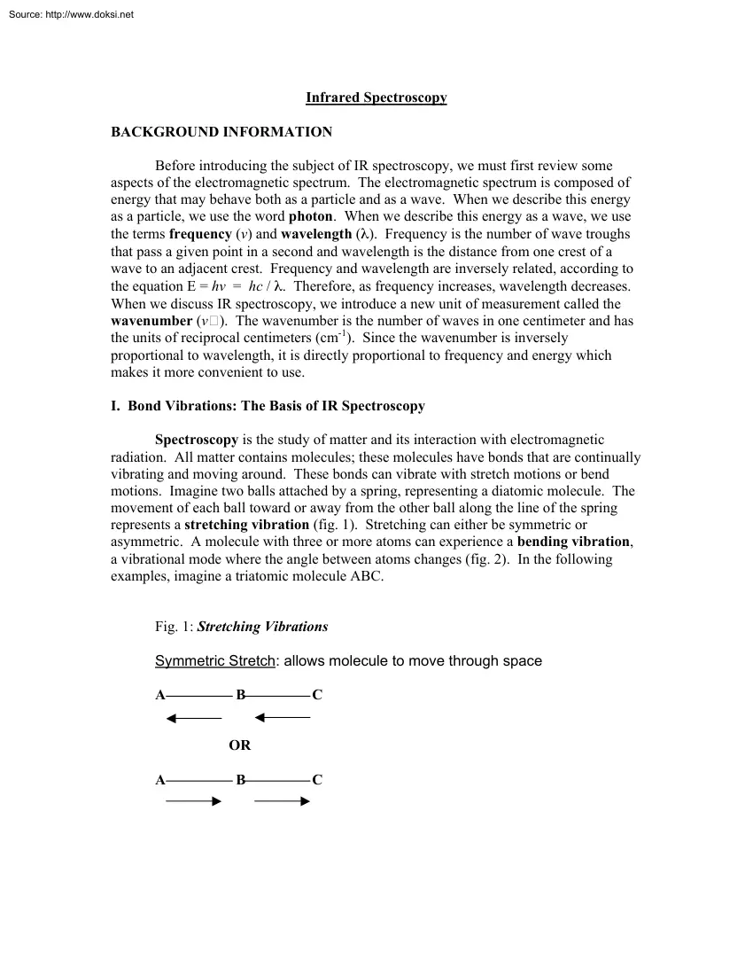 Infrared Spectroscopy