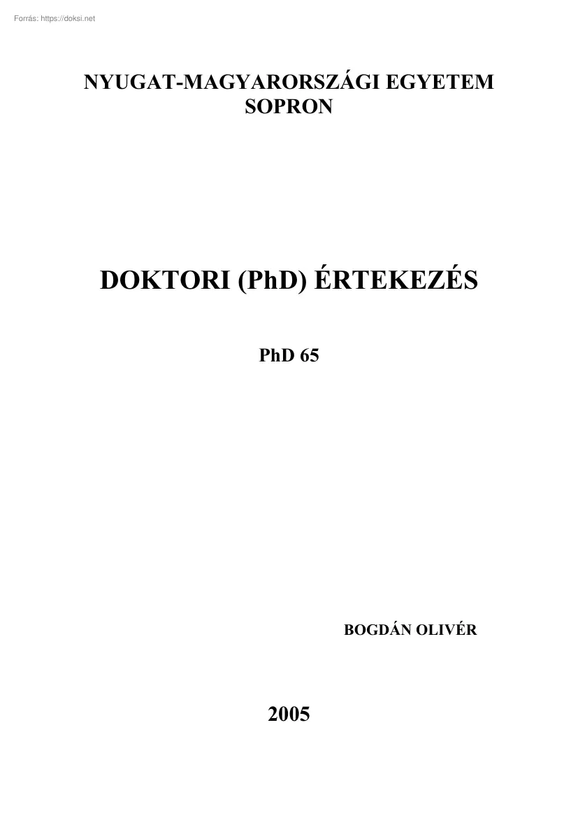 Bogdán Olivér - Térinformatika az ipari környezetvédelemben