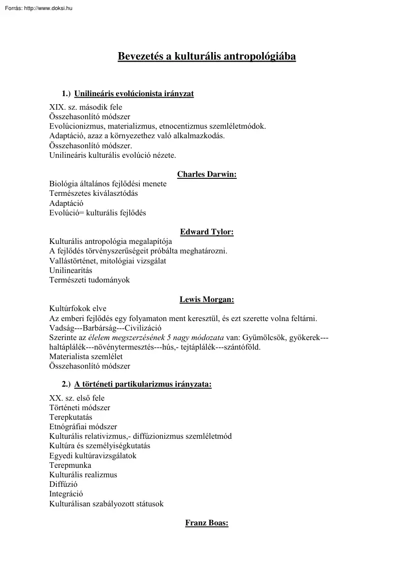 Bevezetés a kulturális antropológiába