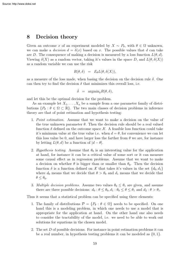 Decision Theory