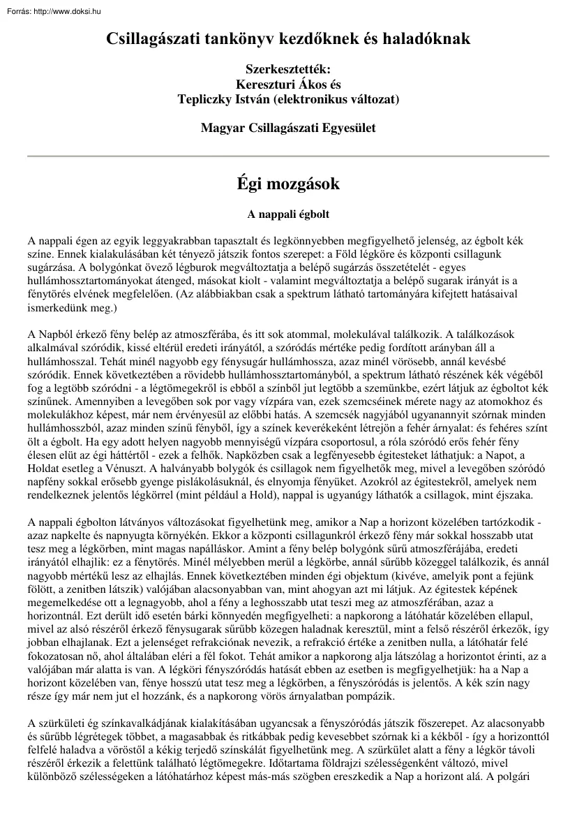 Kereszturi Ákos - Csillagászati tankönyv kezdőknek és haladóknak