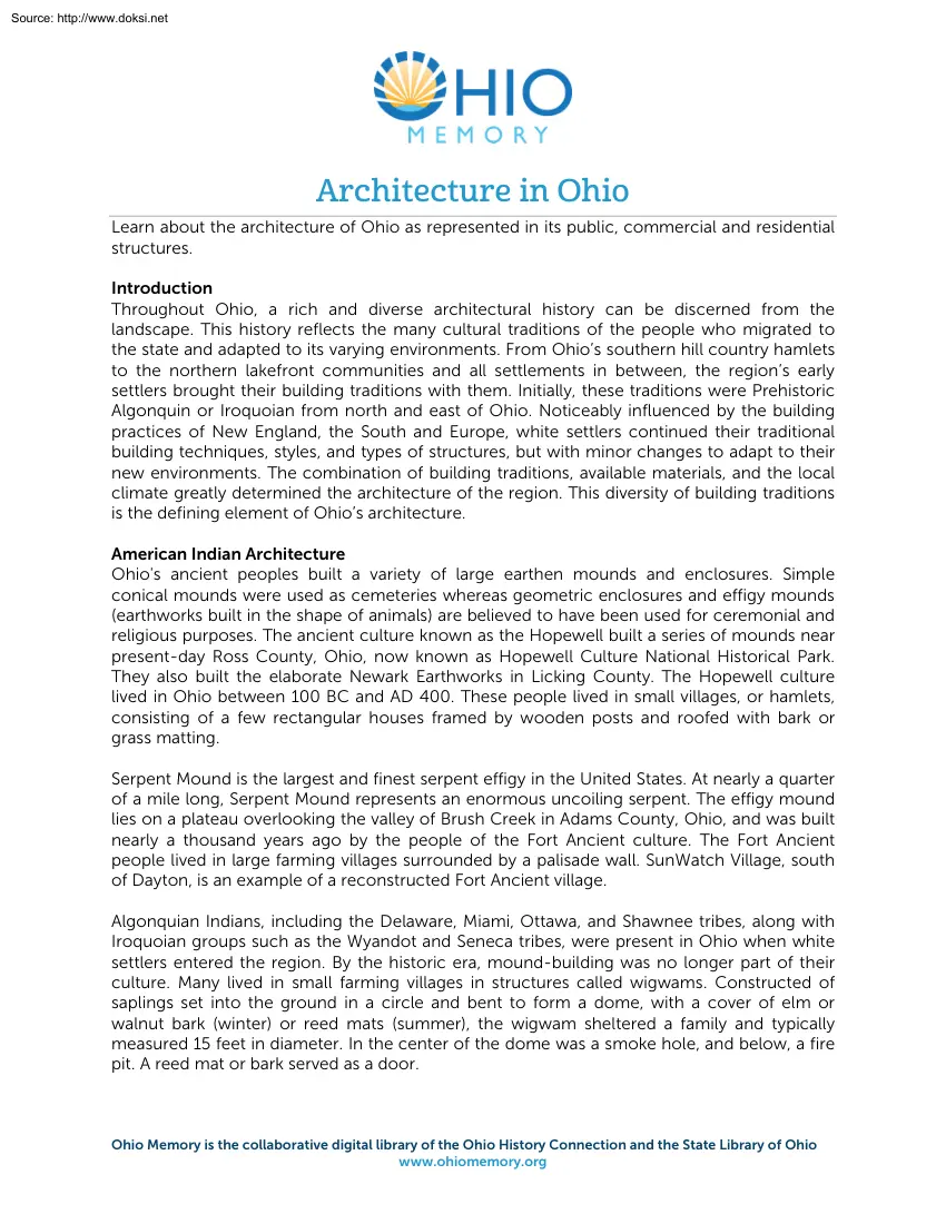 Architecture in Ohio