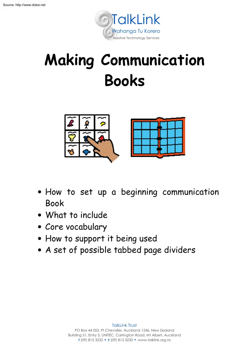 Making Communication Books