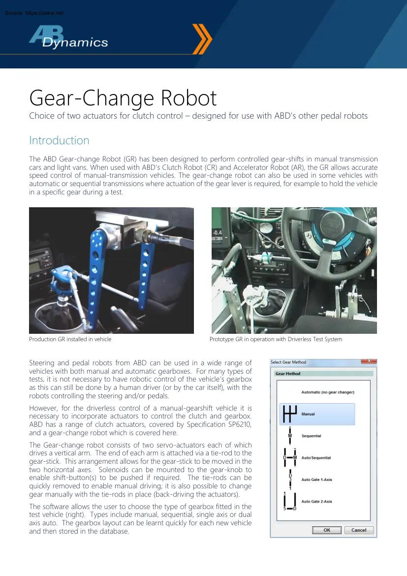 Gear-Change Robot