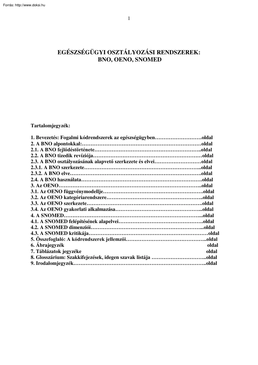 Egészségügyi osztályozási rendszerek
