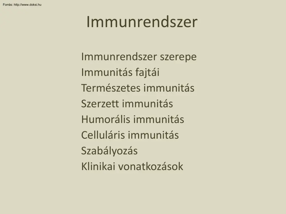 A vér élettana, Immunológia