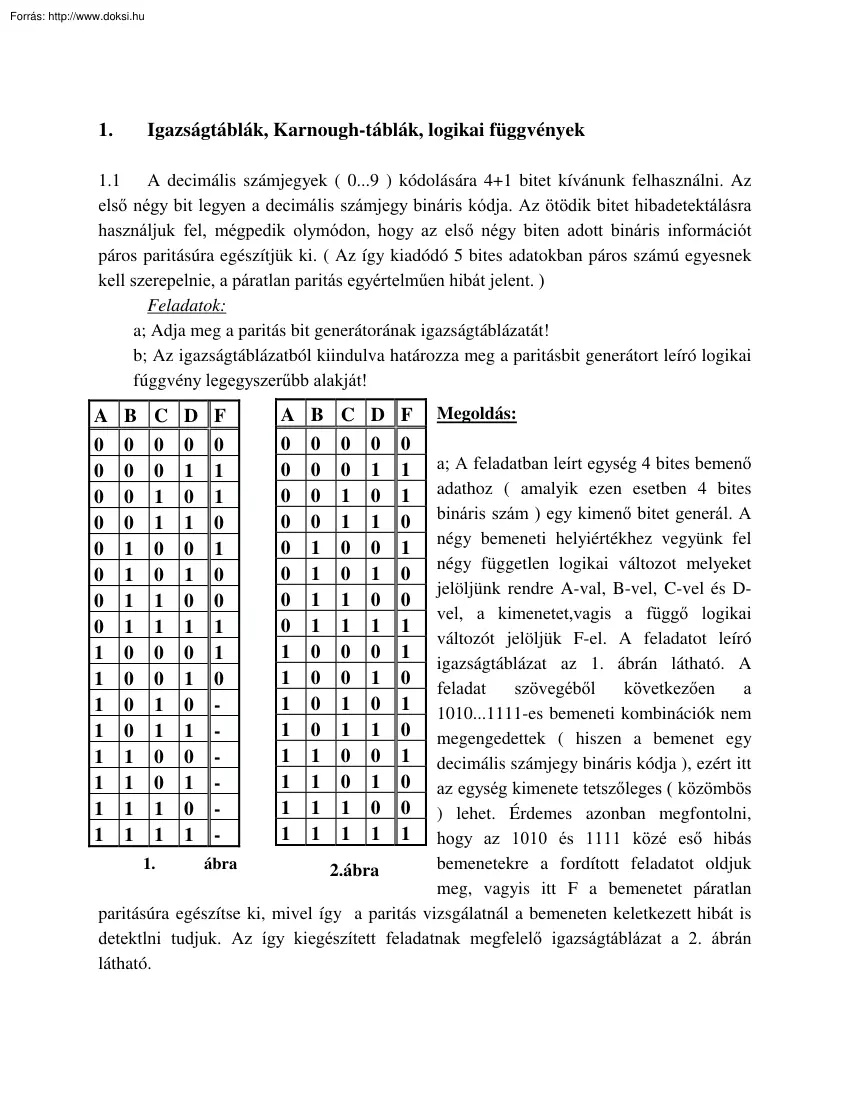 Digitális Technika példatár