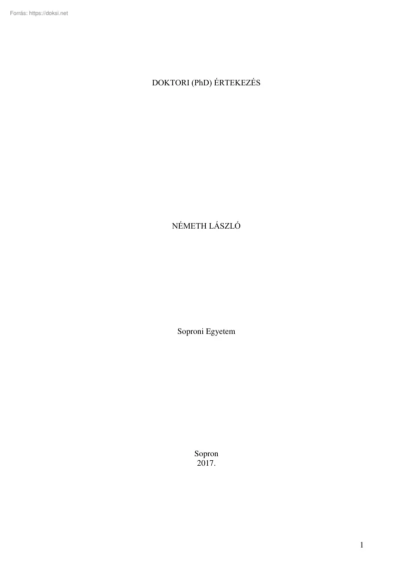 Németh László - A természetismeret-környezettan tanárképzés gyakorlati tantárgyainak