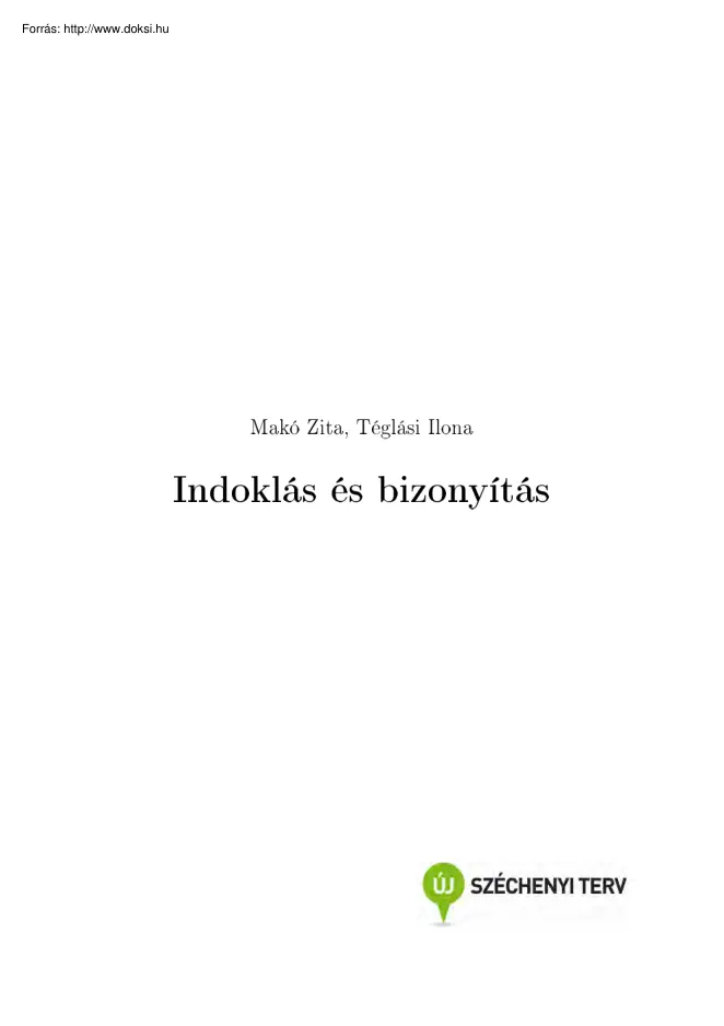 Makó-Téglási - Indoklás és bizonyítás
