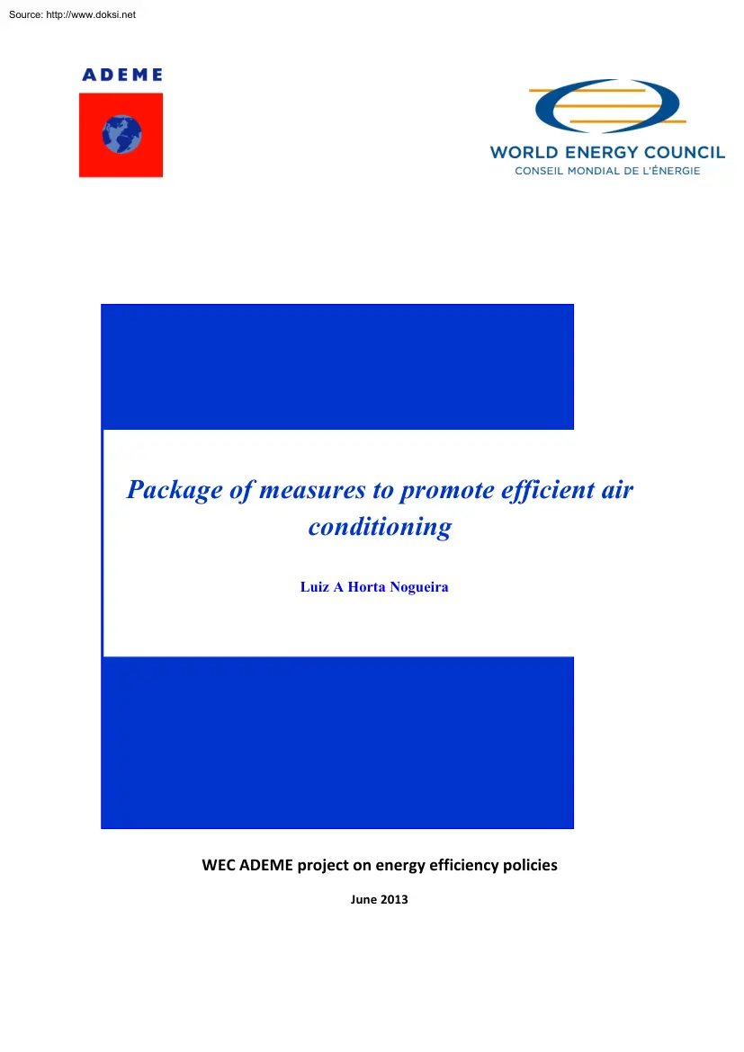 Luiz A Horta Nogueira - Package of Measures to Promote Efficient Air Conditioning