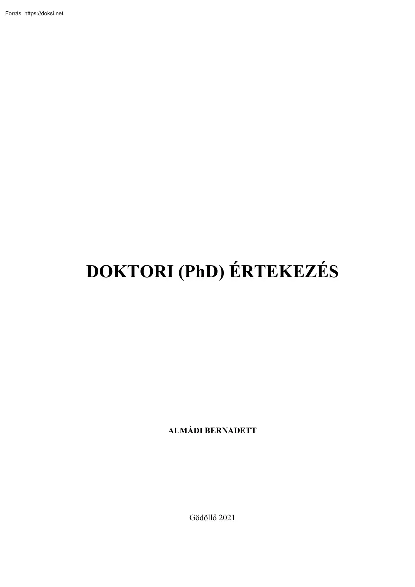 Almádi Bernadett - A magyarországi gombavertikum termelői és fogyasztói sajátosságai