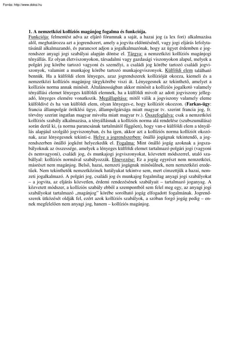 Nemzetközi magánjog és európajog