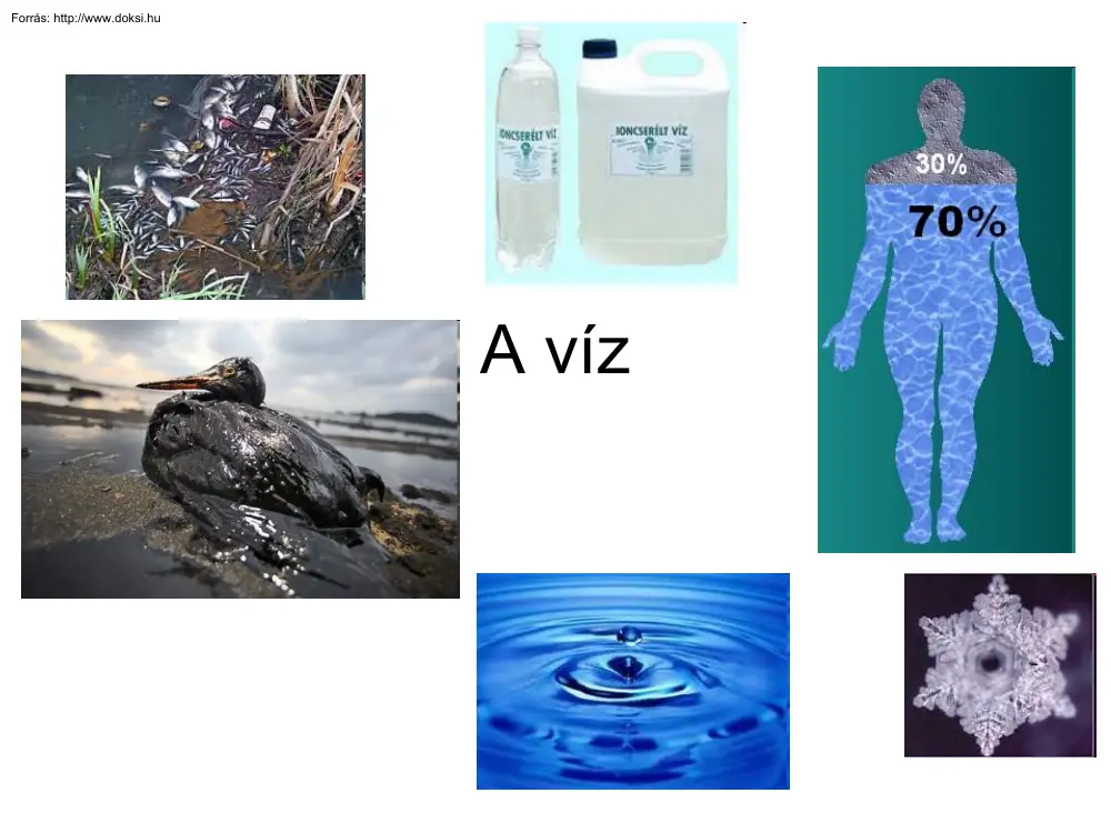 A víz jellemzése