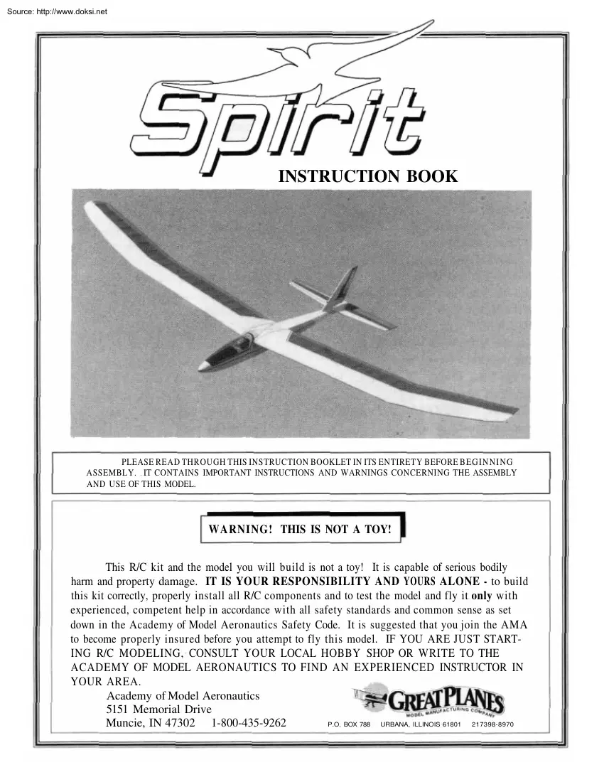 Spirit Instruction Book