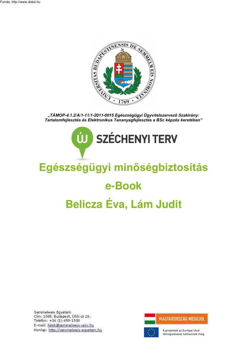 Belicza-Lám - Egészségügyi minőségbiztosítás