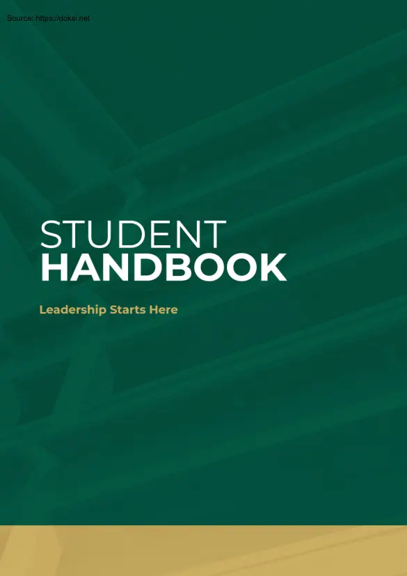 LORMA Colleges, Student Handbook