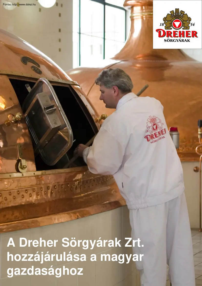 Boersma-Kruis-Poel - A Dreher sörgyárak Zrt. hozzájárulása a magyar gazdasághoz
