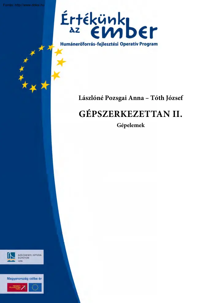 Lászlóné-Tóth - Gépszerkezettan II, Gépelemek