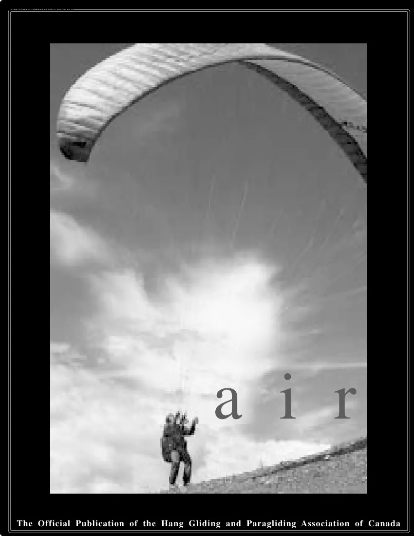 The Official Publication of the Hang Gliding and Paragliding Association of Canada