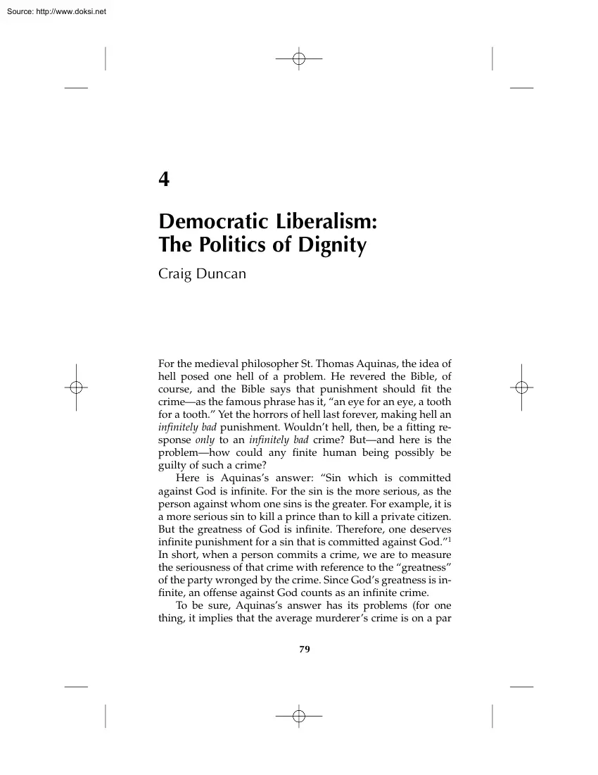 Craig Duncan - Democratic Liberalism, The Politics of Dignity