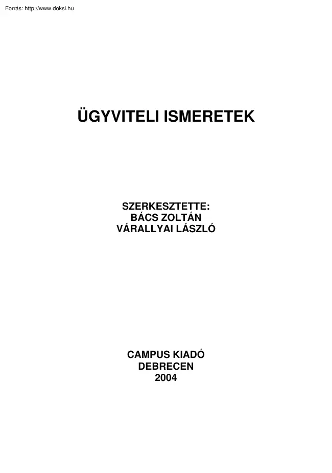 Ügyviteli ismeretek