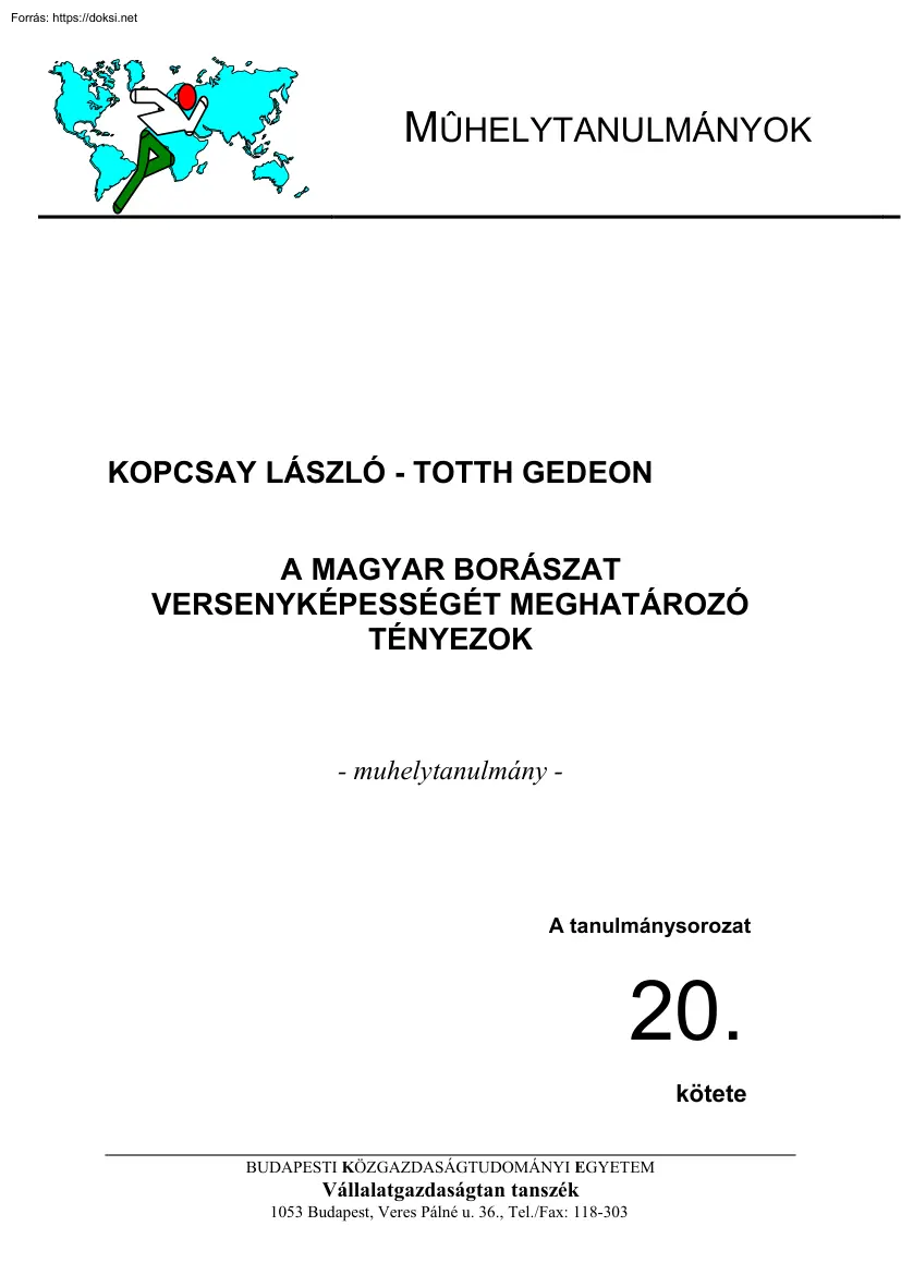 Kopcsay-Totth - A magyar borászat versenyképességét meghatározó tényezők
