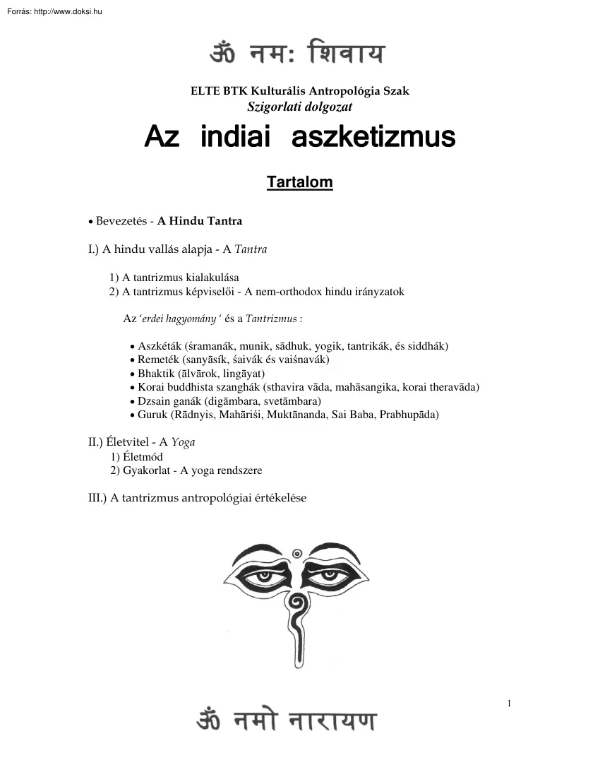Az indiai aszketizmus