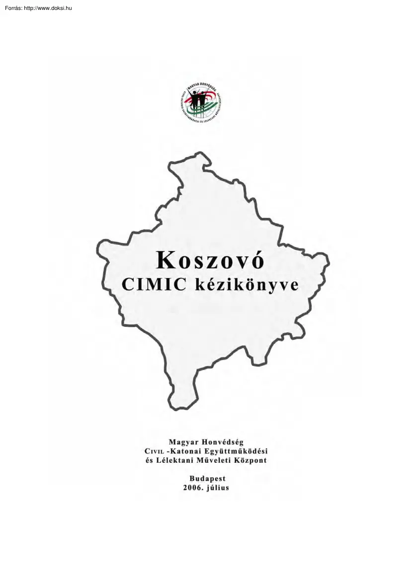 Koszovó - Cimic kézikönyve