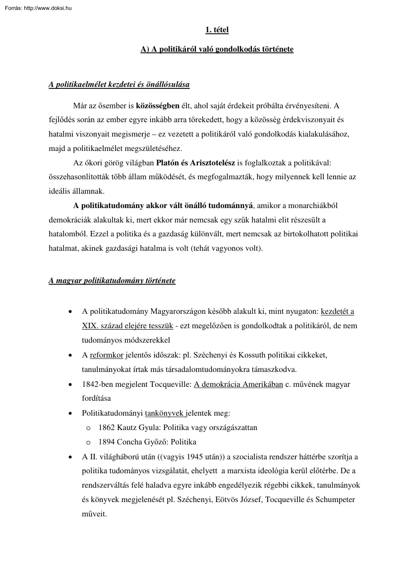 Politikaelmélet tételek, 2006