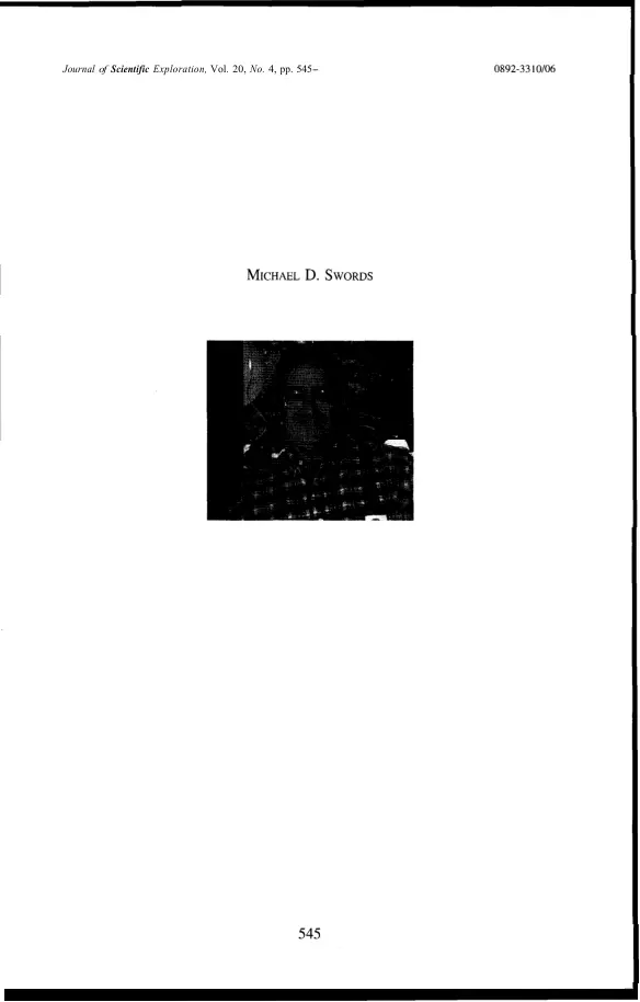 Michael D. Swords - Ufology, What Have We Learned