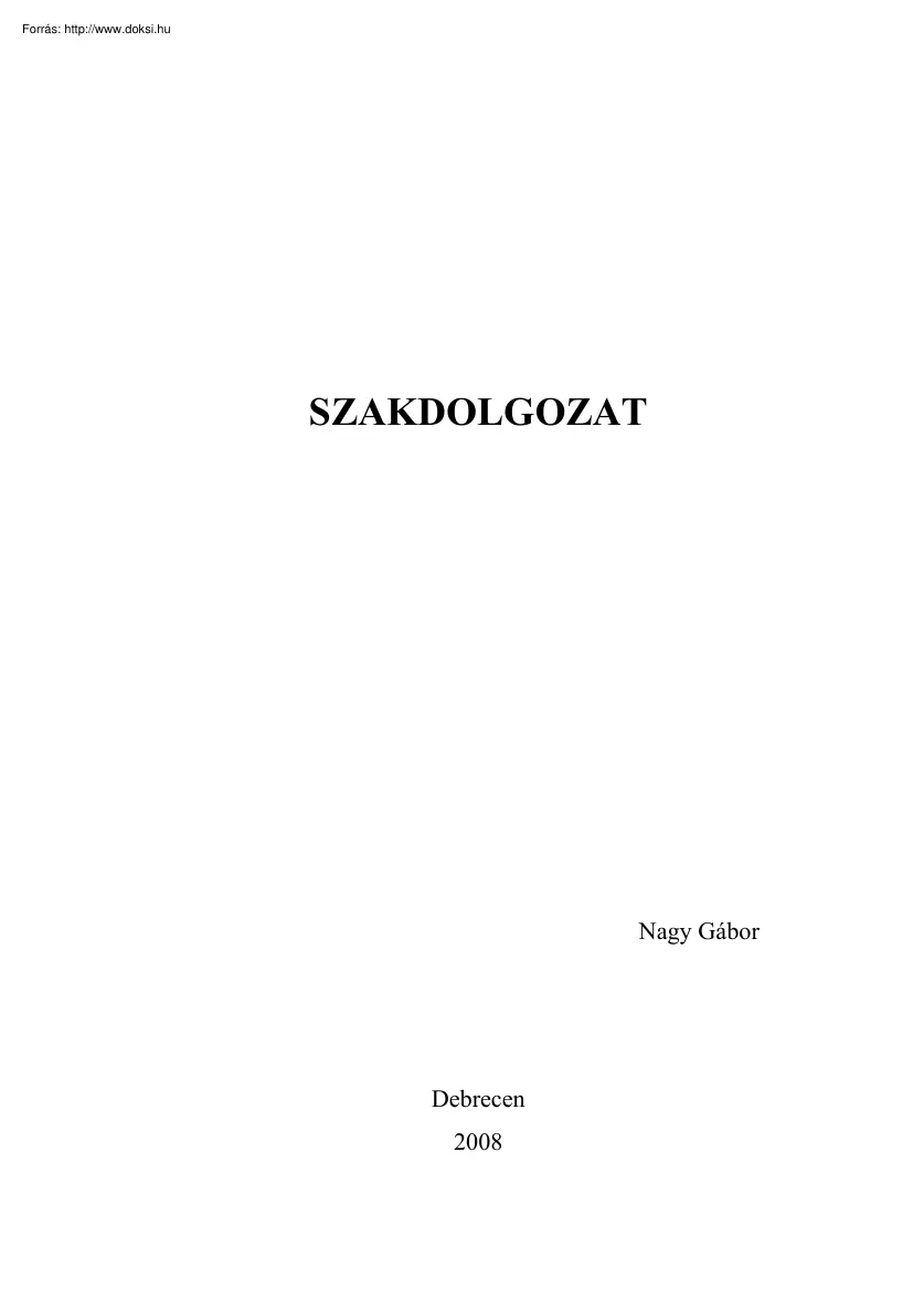 Nagy Gábor - Megoldáskereső módszerek