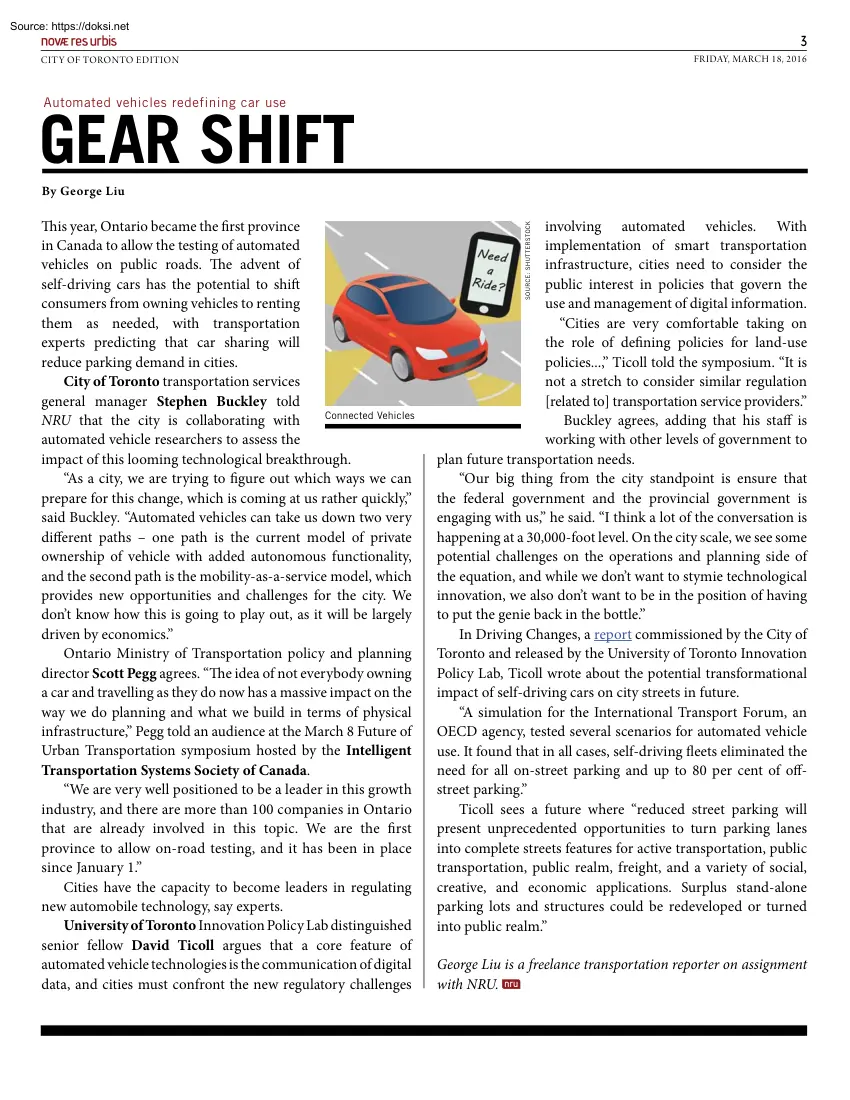 George Liu - Automated Vehicles Redefining Car Use Gear Shift