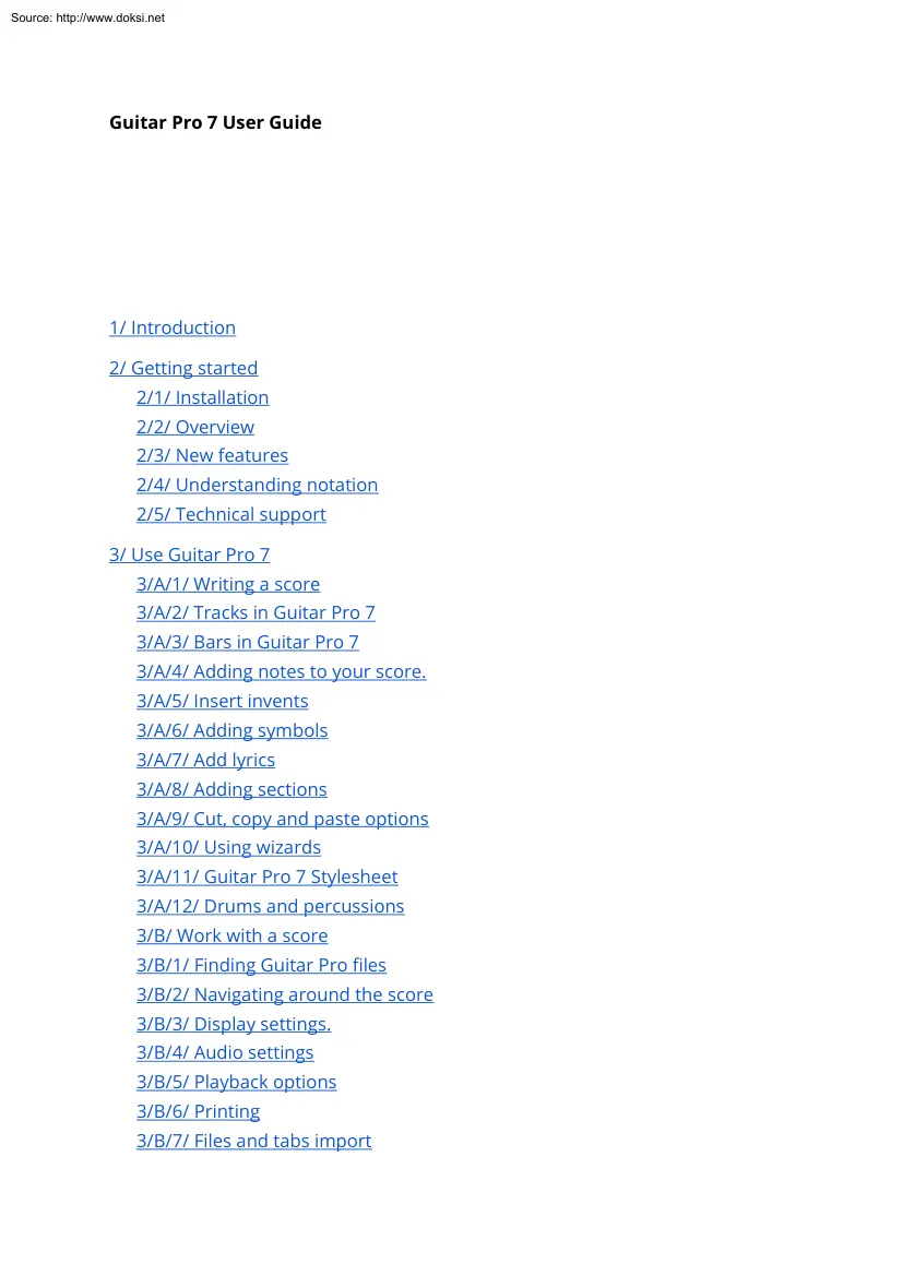 Guitar Pro 7 User Guide