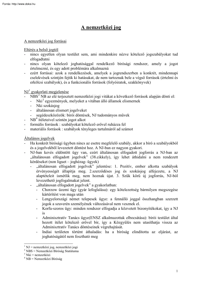 A nemzetközi jog