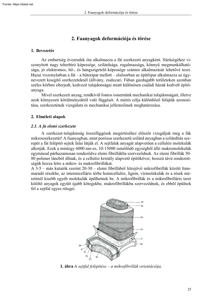 Faanyagok deformációja és törése