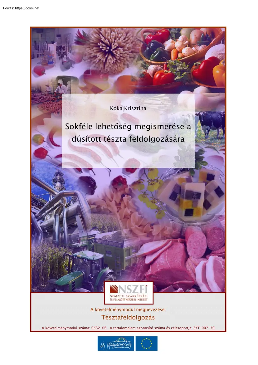 Kóka Krisztina - Sokféle lehetőség megismerése a dúsított tészta feldolgozására