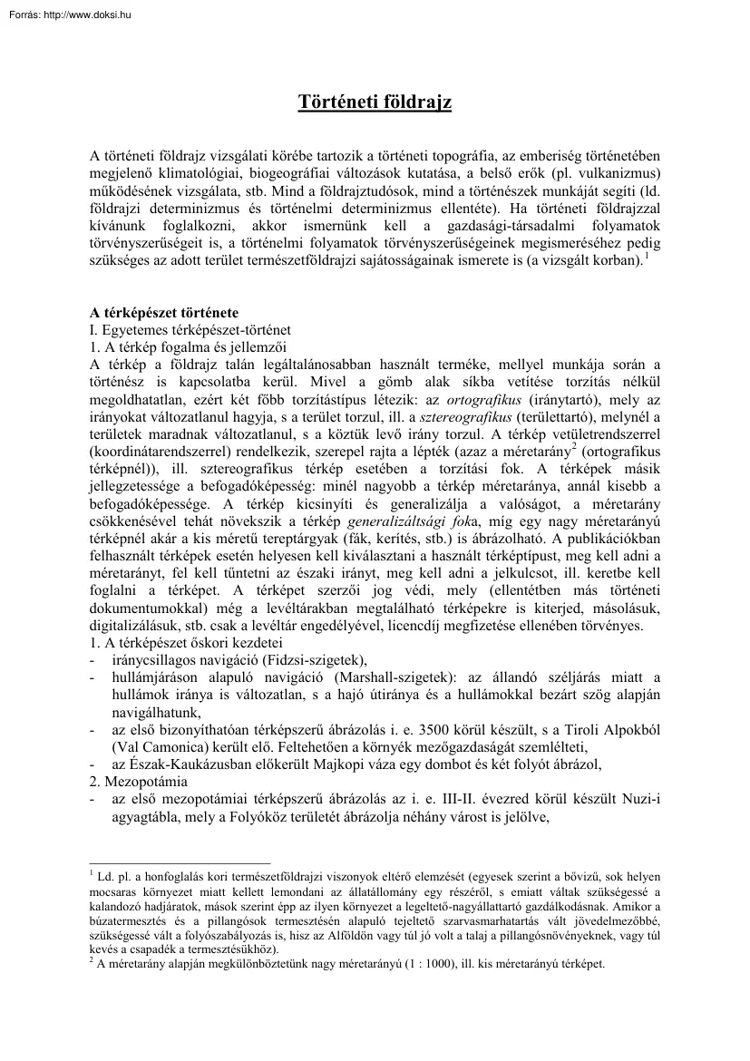 Történeti földrajz