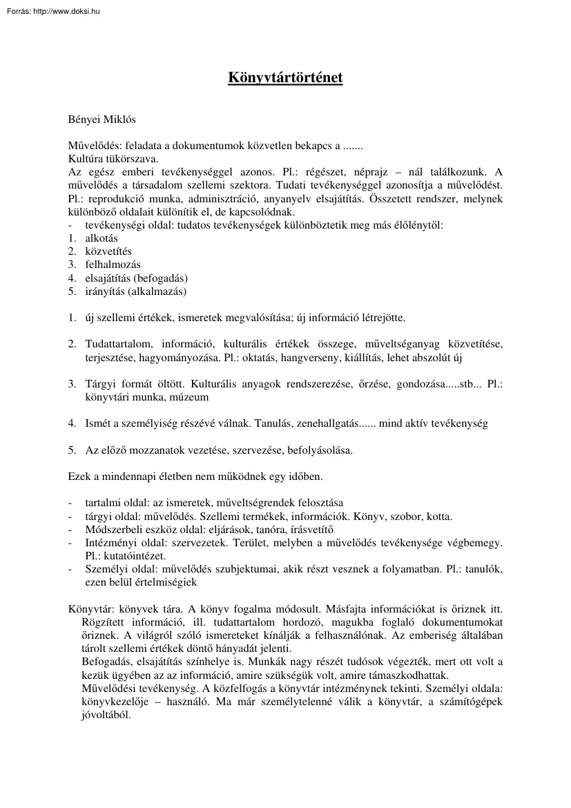Könyvtártörténet