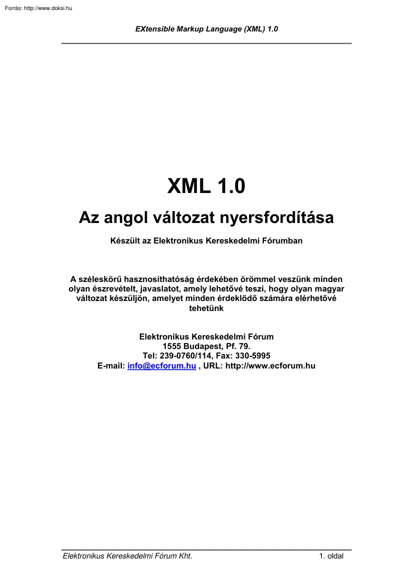 XML 1.0