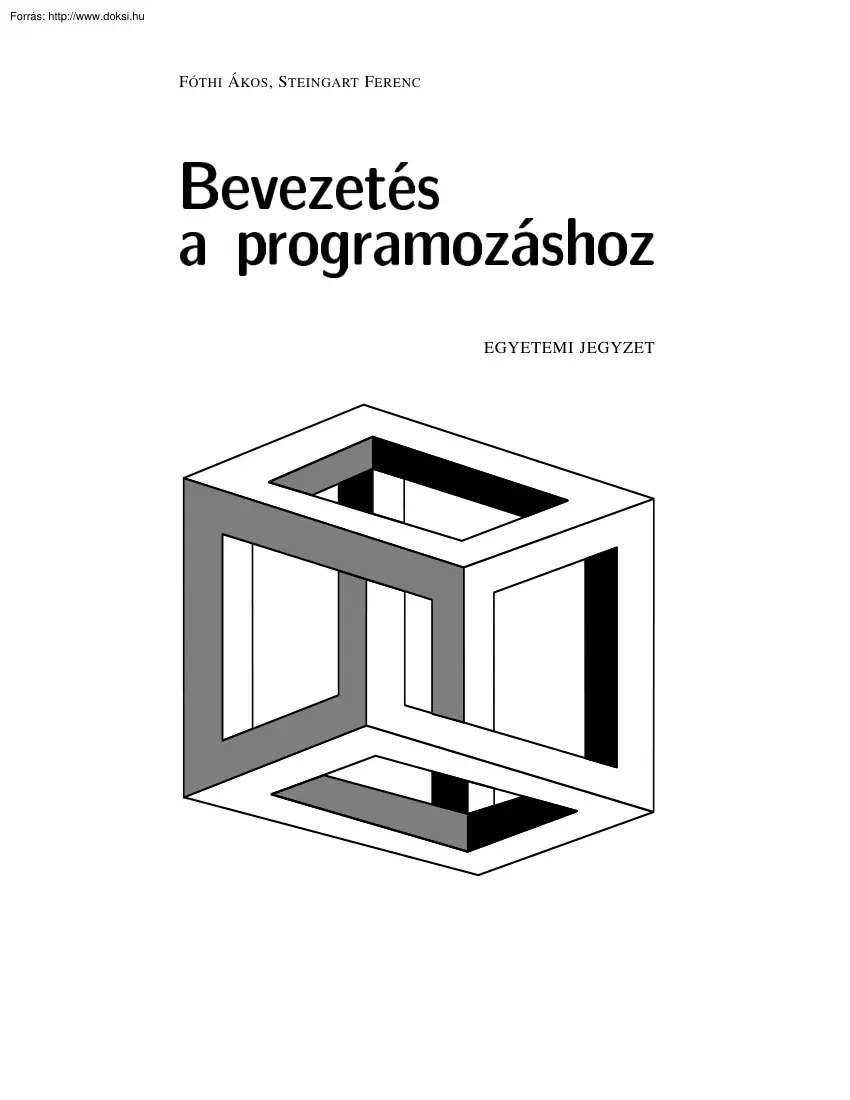 Fóthi-Steingart - Bevezetés a programozáshoz